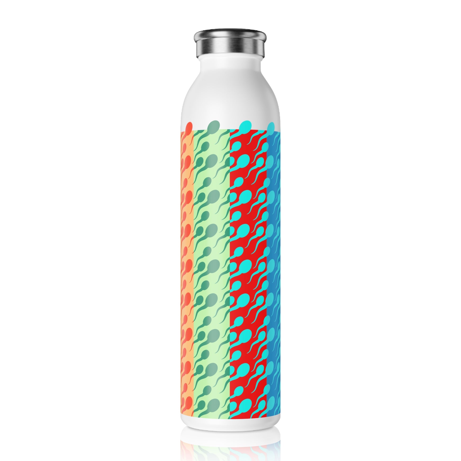 Vibrant Swimmers Water Bottle Side