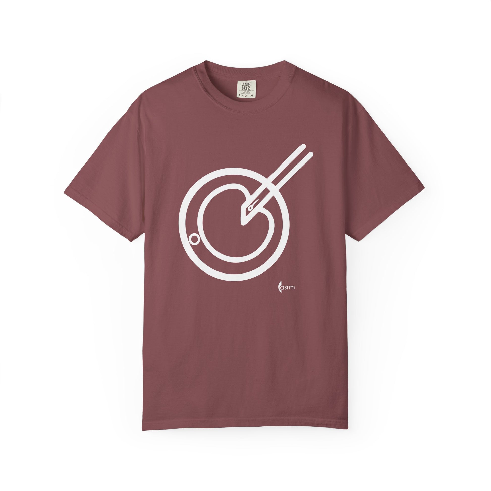 The Embryologist Definition Tee front shown in Brick