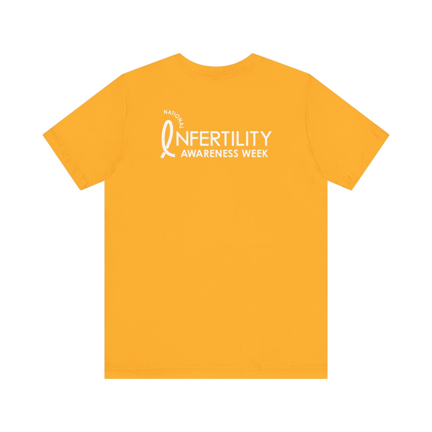 NIAW "Ribbon for Hope" Tee Back Shown in Gold