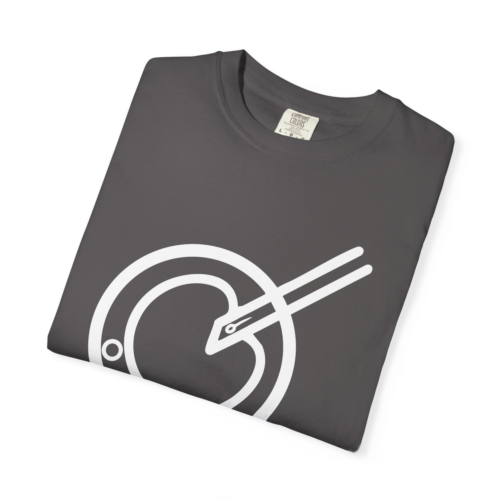 The Embryologist Definition Tee folded front shown in graphite