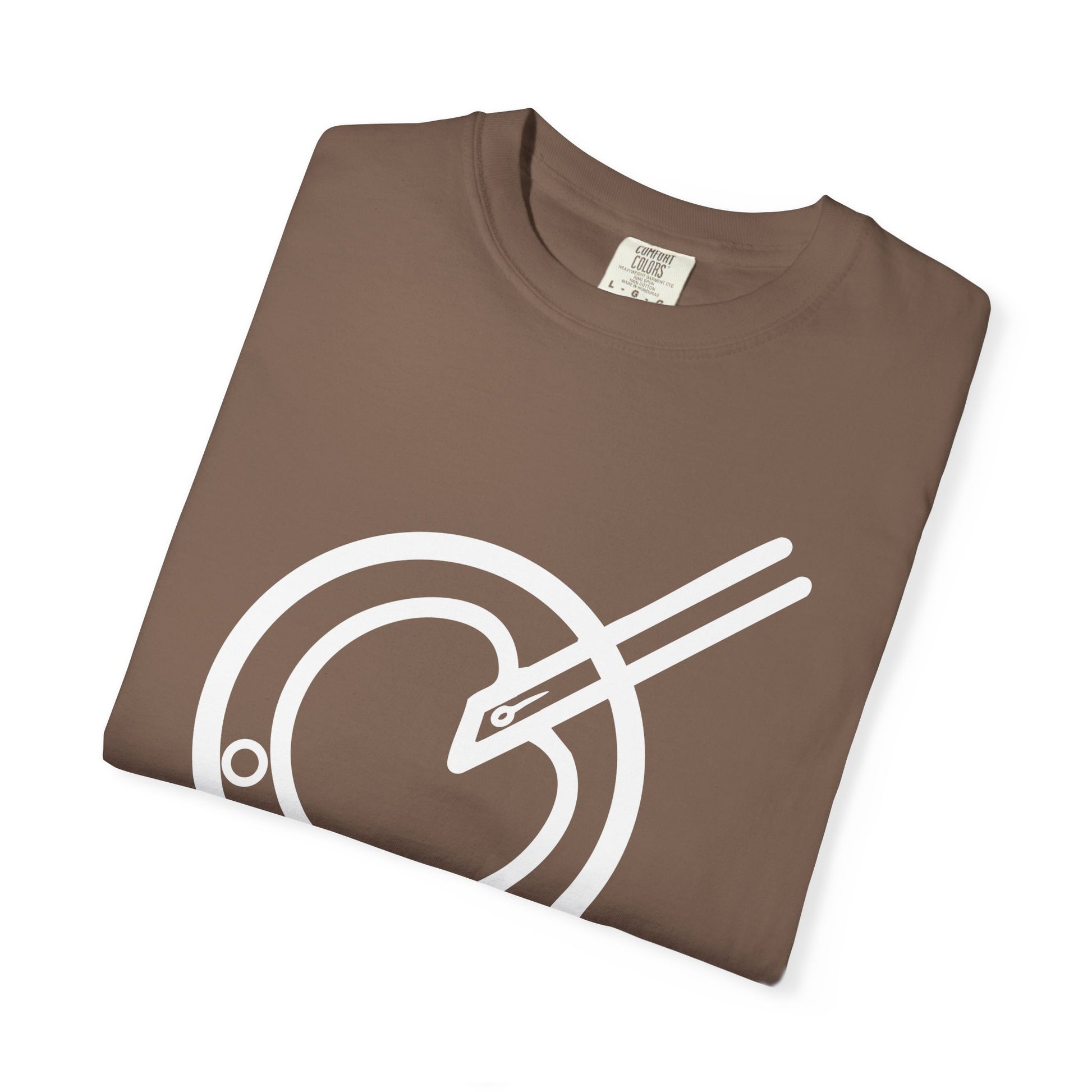 The Embryologist Definition Tee folded front shown in espresso