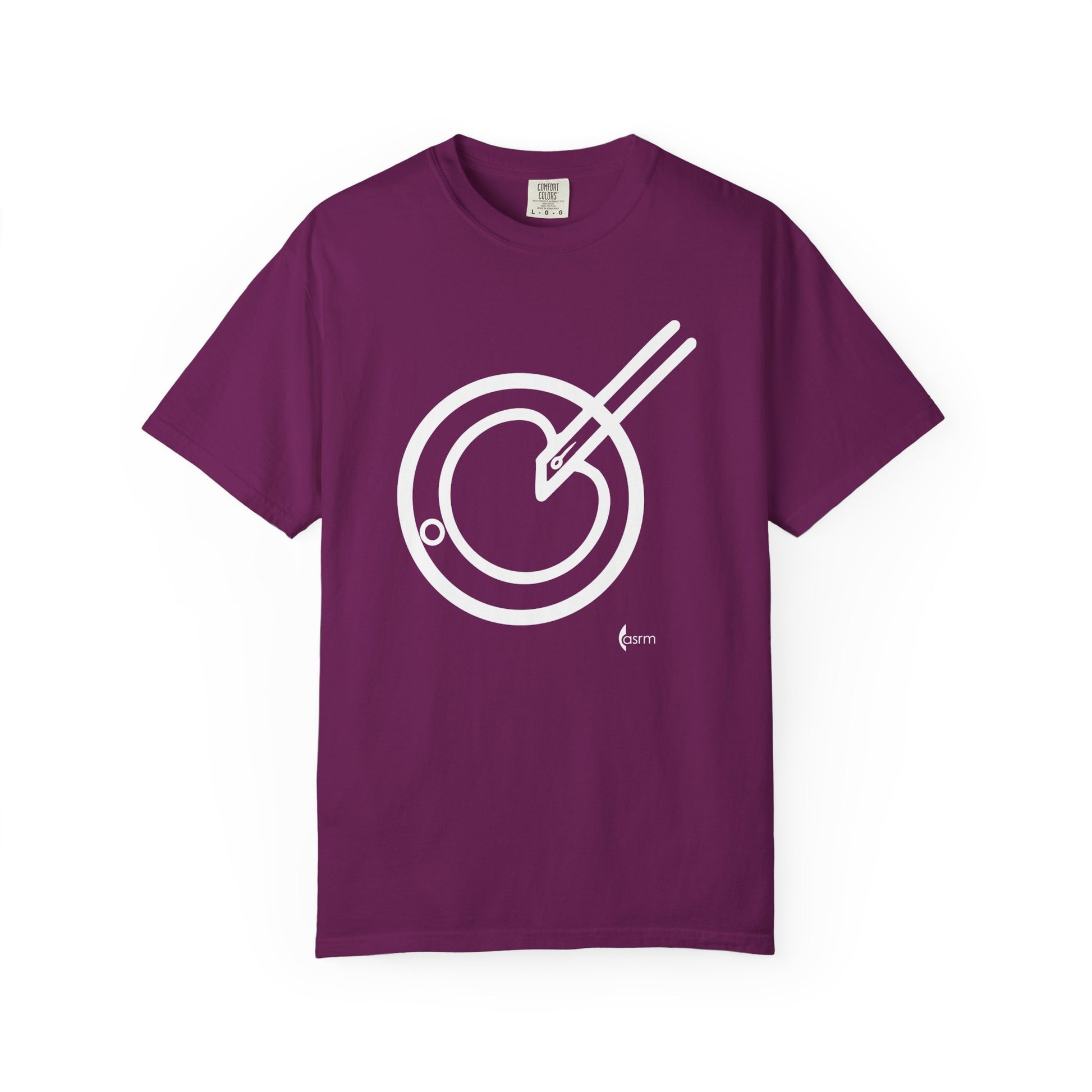 The Embryologist Definition Tee front shown in boysenberry