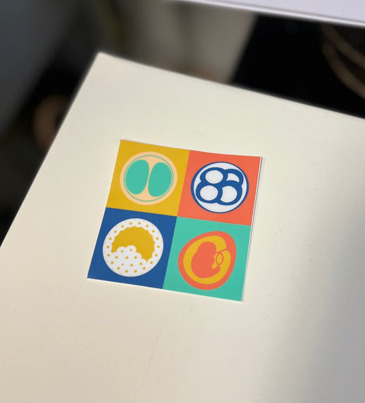 “Colorful Beginnings” 3x3” Embryology Vinyl Sticker