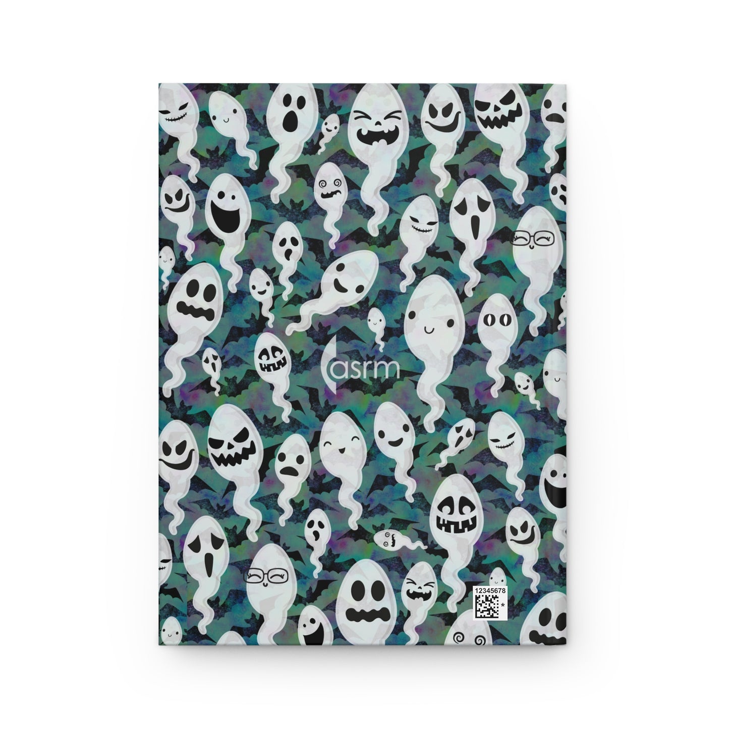 "Sperm Spirits" Hardcover Notebook back