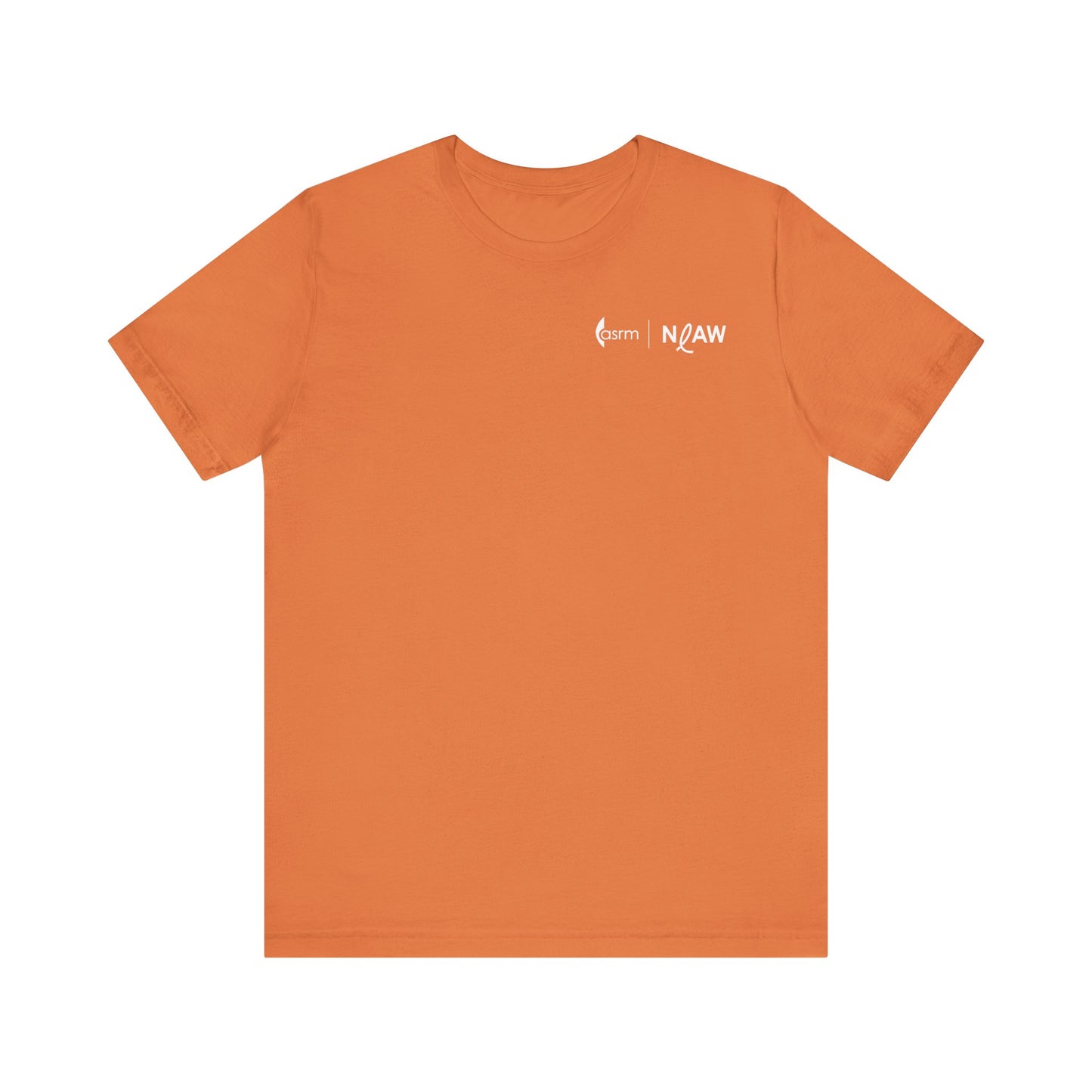 NIAW "Ribbon for Hope" Tee Front Shown in Burnt Orange