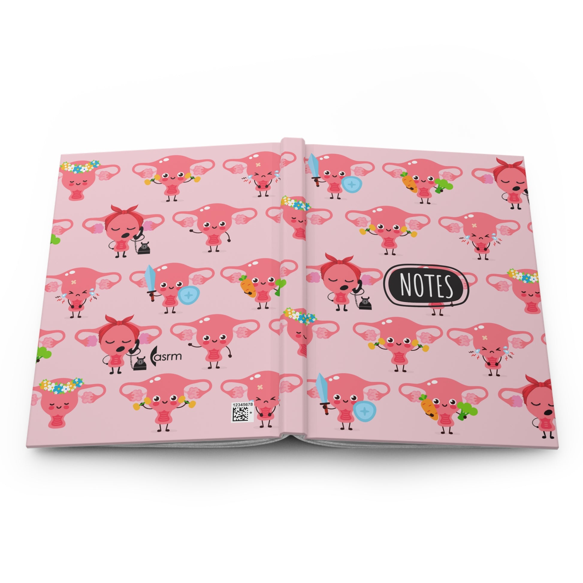 Cutie Cuterus Hardcover Notebook Front and Back