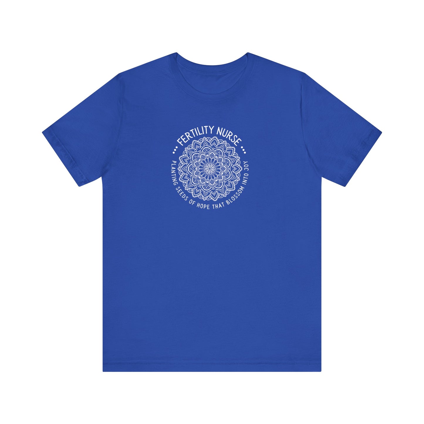 "Seeds of Hope" unisex tee image in True Royal