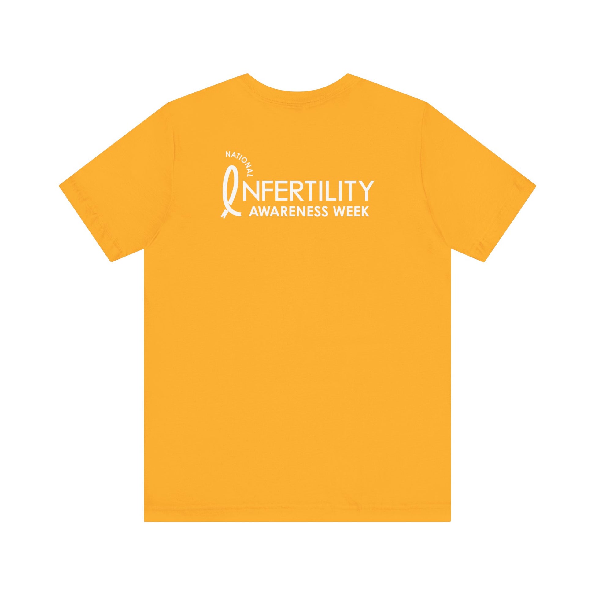 NIAW "Ribbon for Hope" Tee Back Shown in Gold