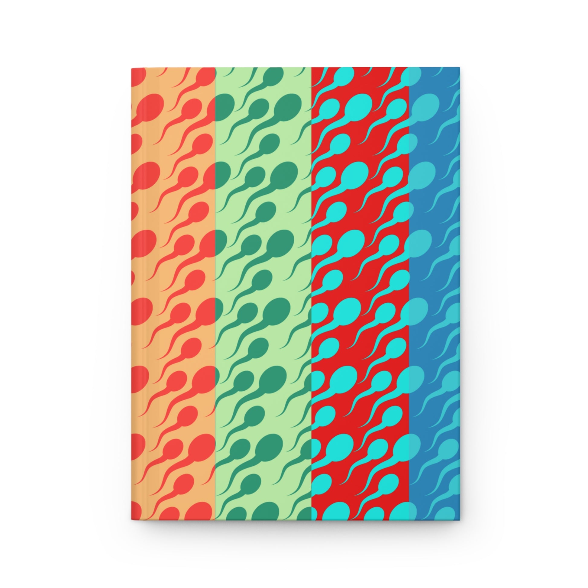 Vibrant Swimmers Hardcover Notebook Front