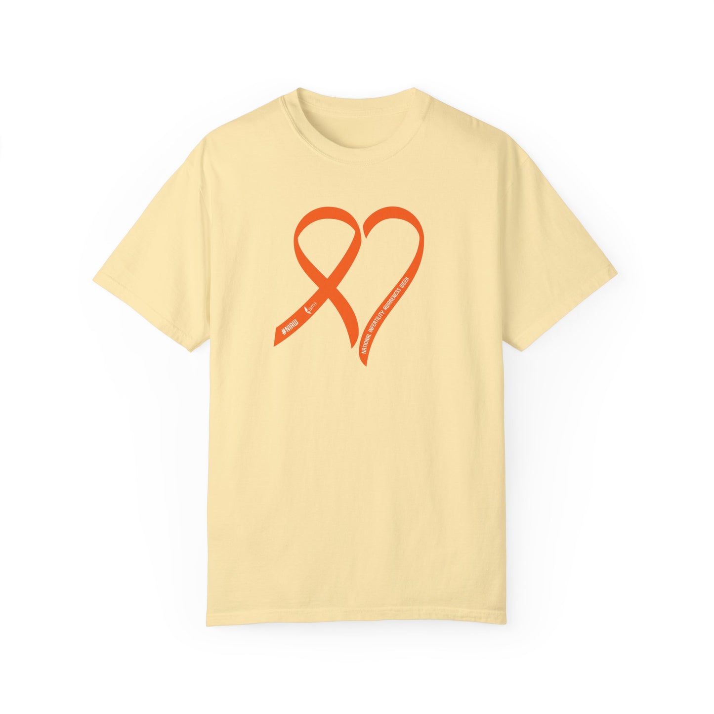 "Heart of Hope" National Infertility Awareness Week Unisex Garment-Dyed T-shirt Shown in Banana