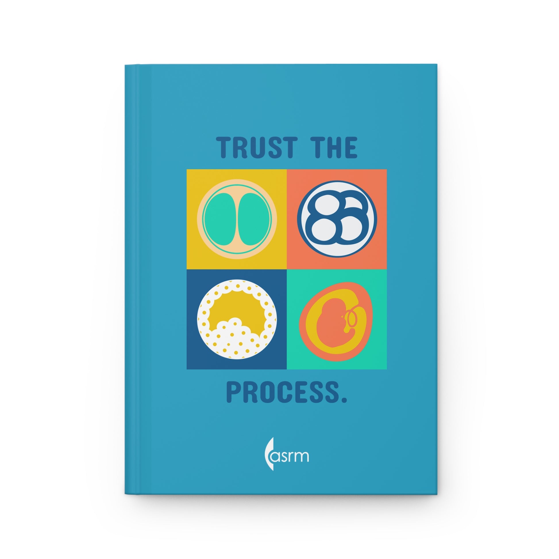 "Trust the Process" Colorful Beginnings Hardcover Notebook front