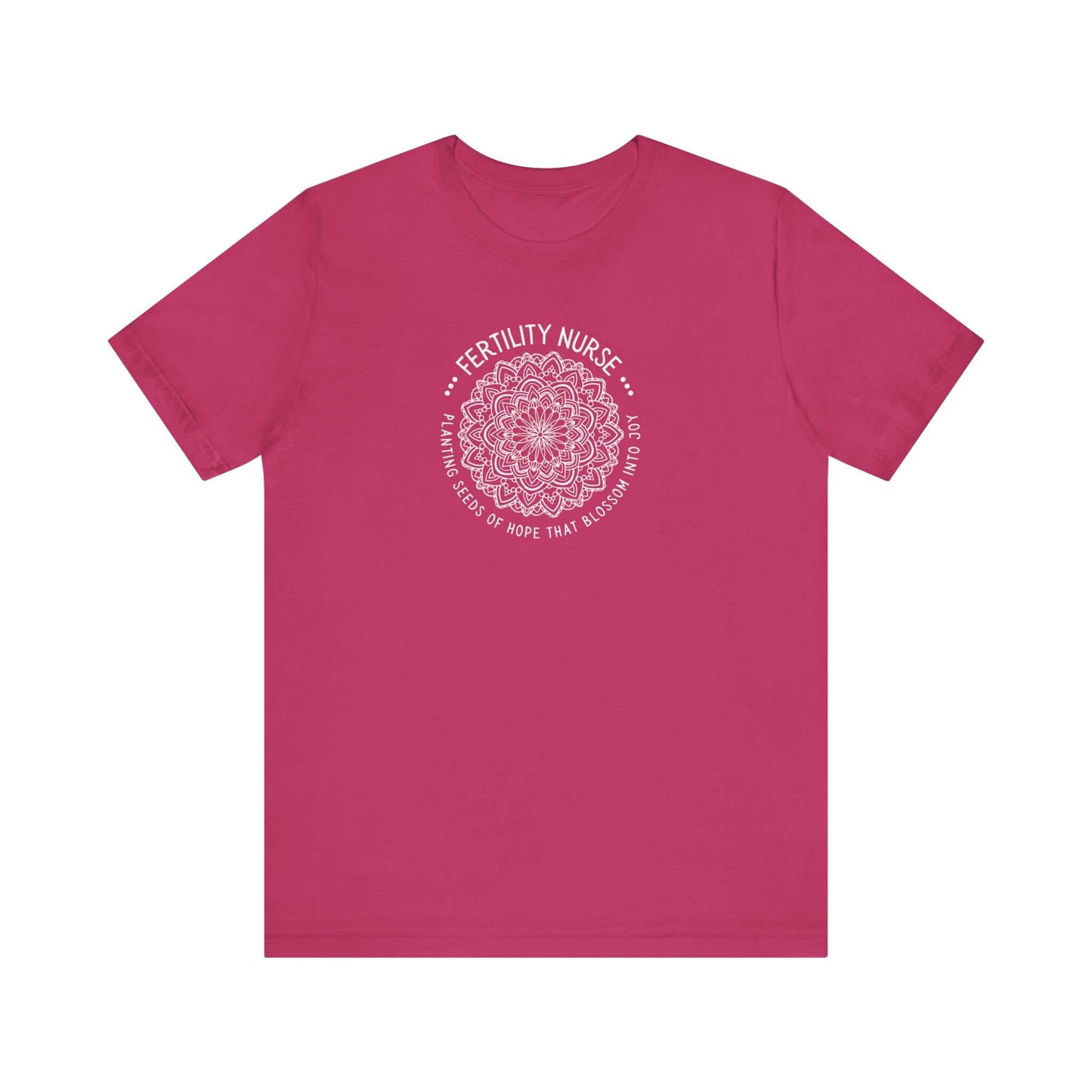 "Seeds of Hope" unisex tee image in Berry