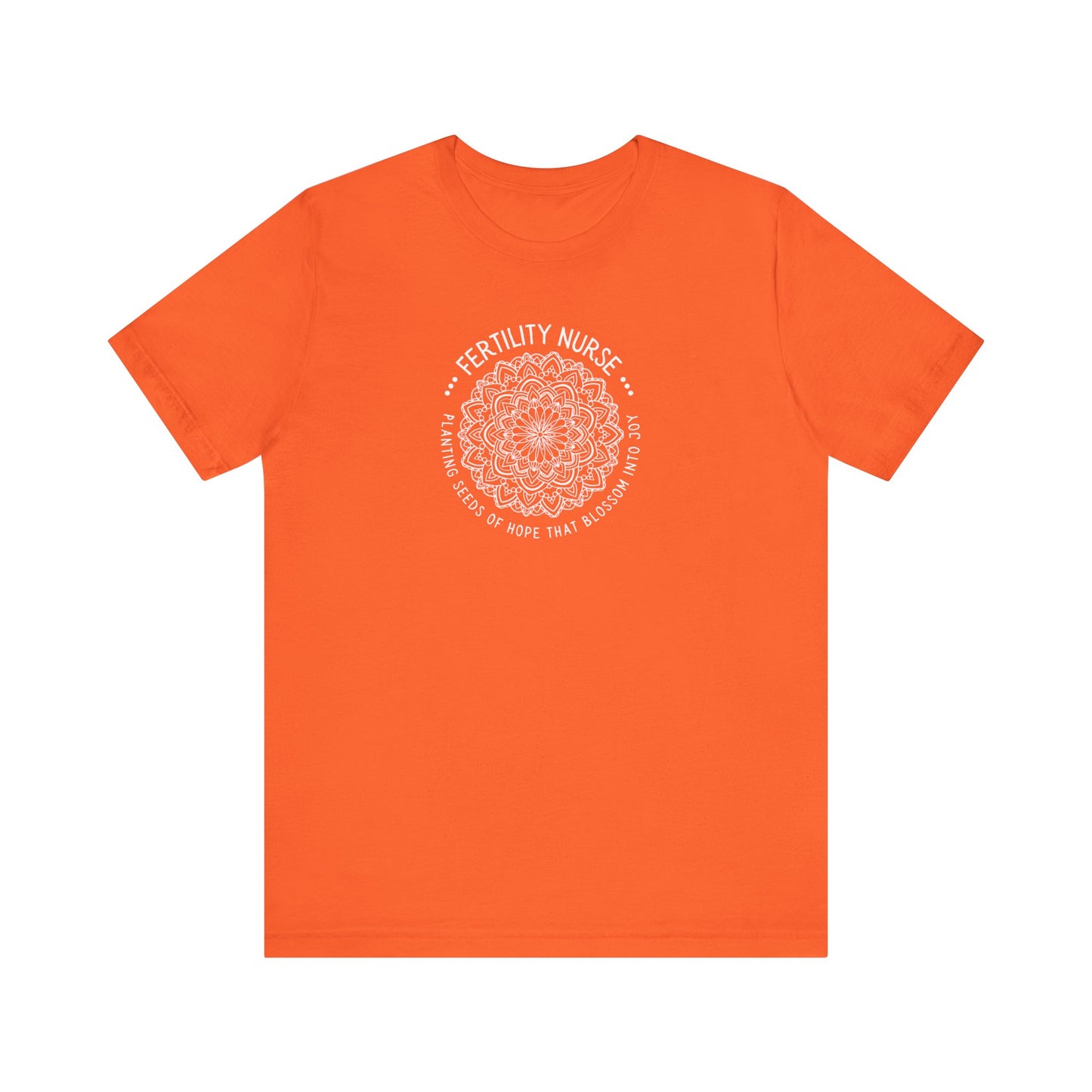 "Seeds of Hope" unisex tee image in Orange