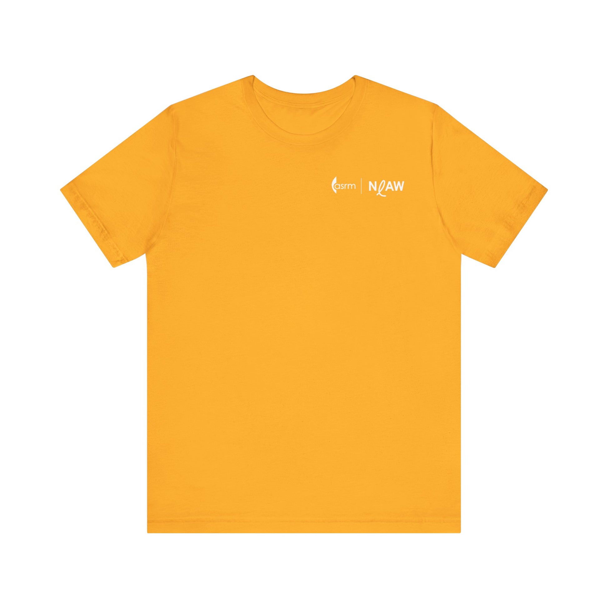NIAW "Ribbon for Hope" Tee Front Shown in Gold