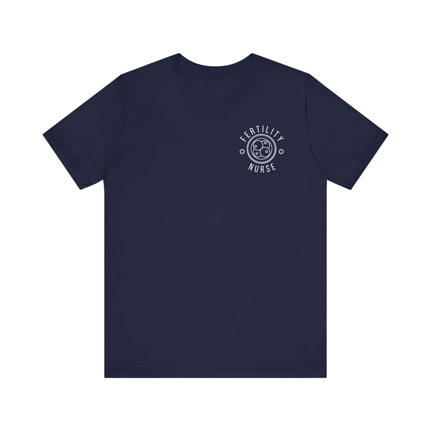 Fertility Nurse Emblem Unisex T-Shirt in Navy