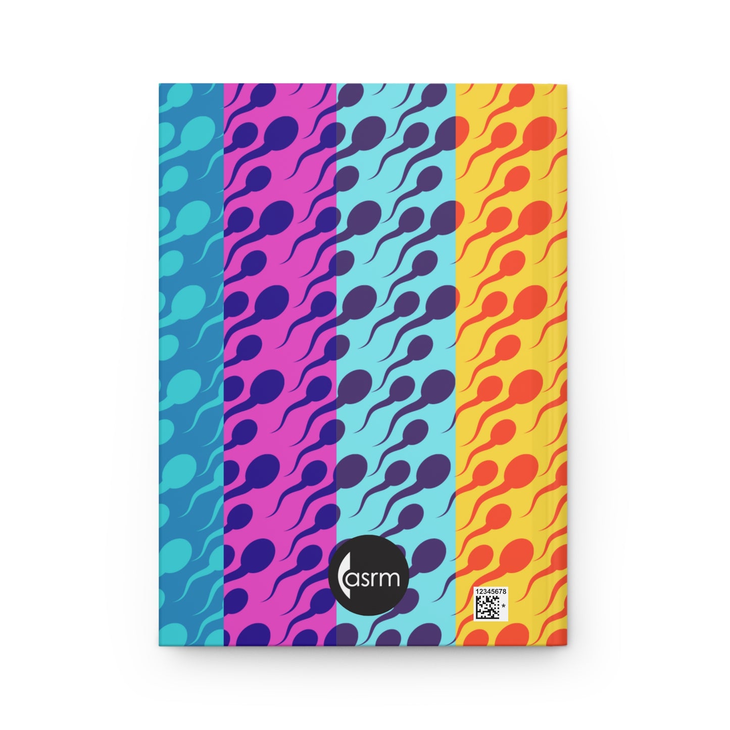 Vibrant Swimmers Hardcover Notebook Back