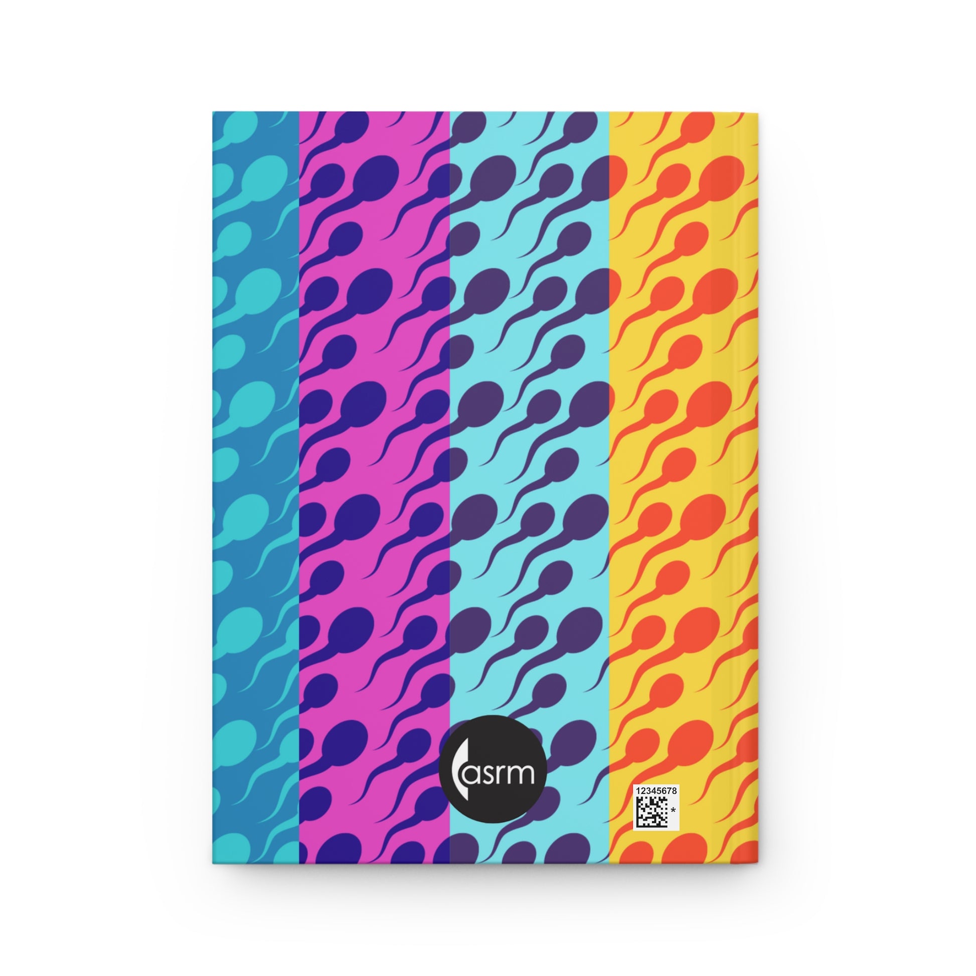 Vibrant Swimmers Hardcover Notebook Back