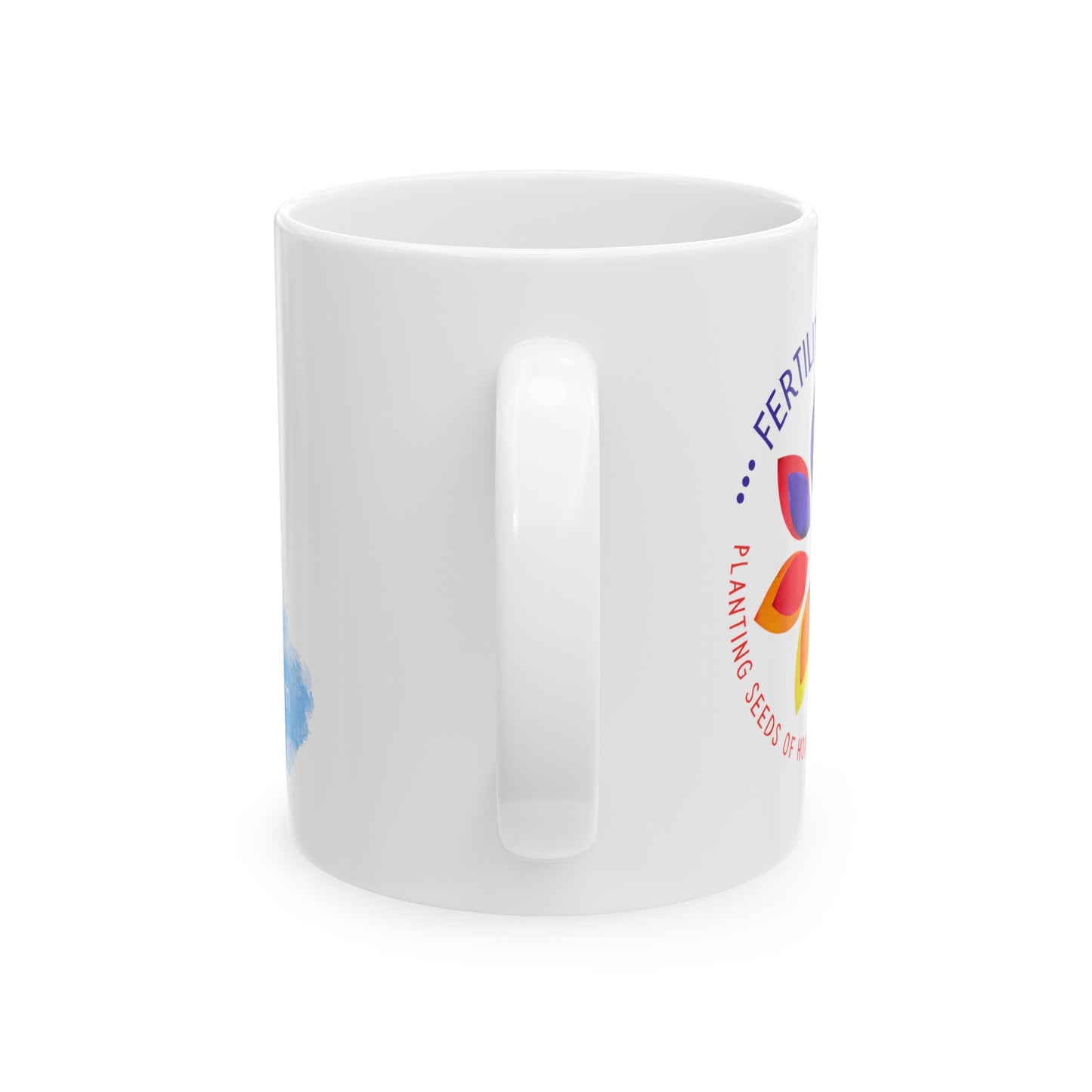 Fertility Nurse "Seeds of Hope" White Glossy Mug Side with Handle