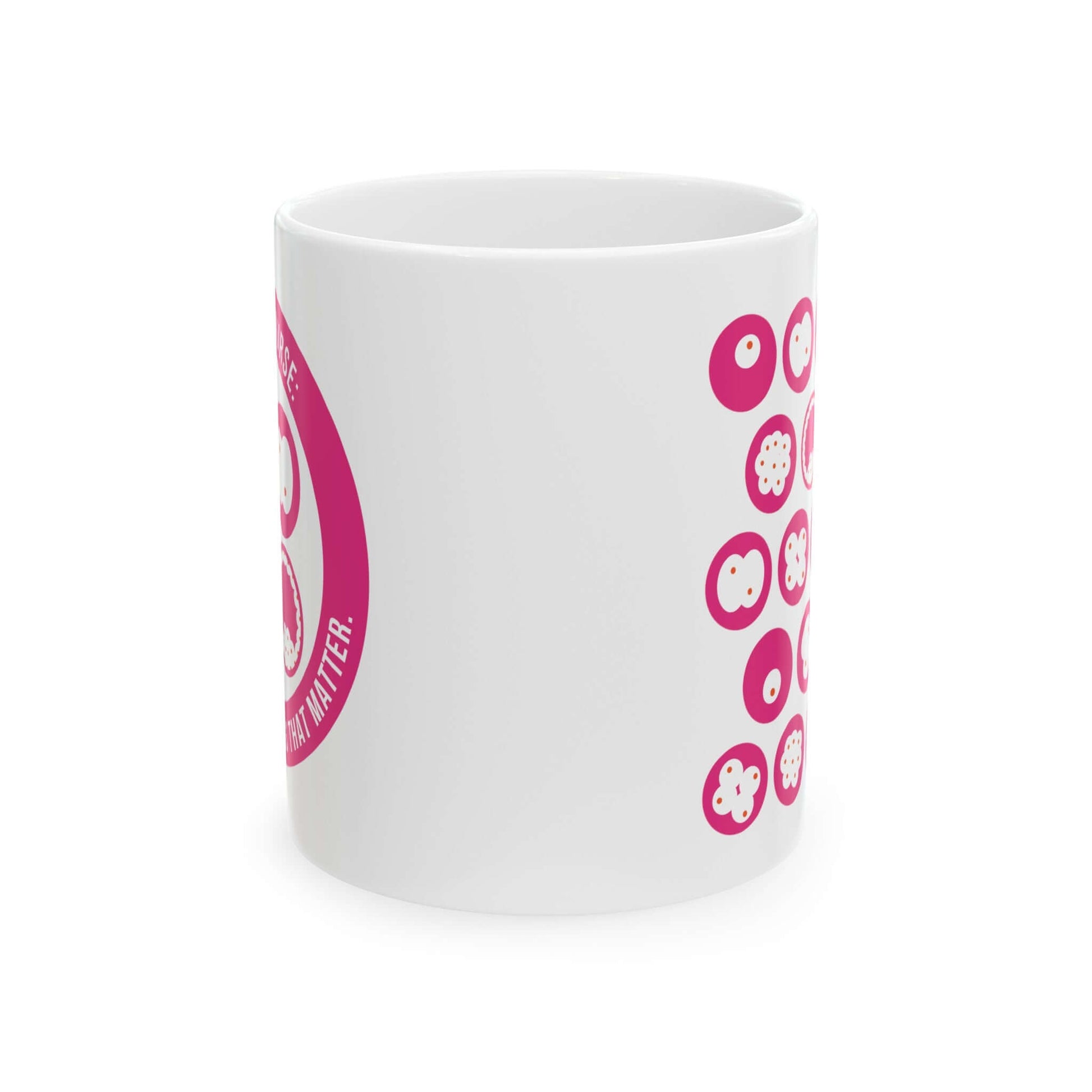 Fertility Nurse "Little Things" White Glossy Mug Side