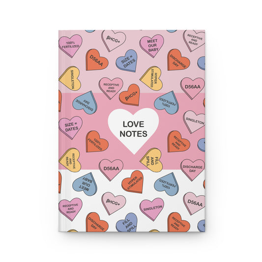 ART Hearts Hardcover Notebook Front