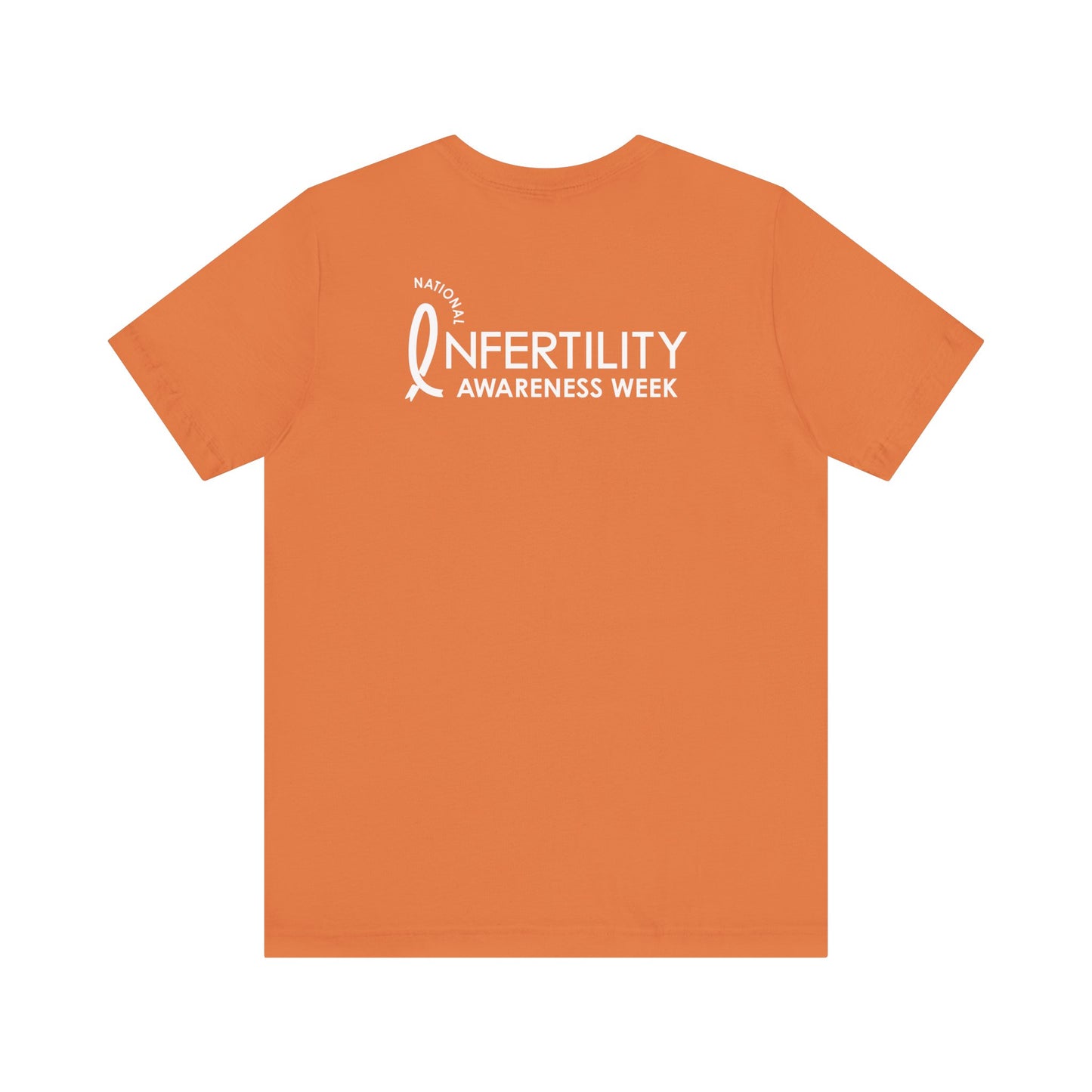 NIAW "Ribbon for Hope" Tee Back Shown in Burnt Orange