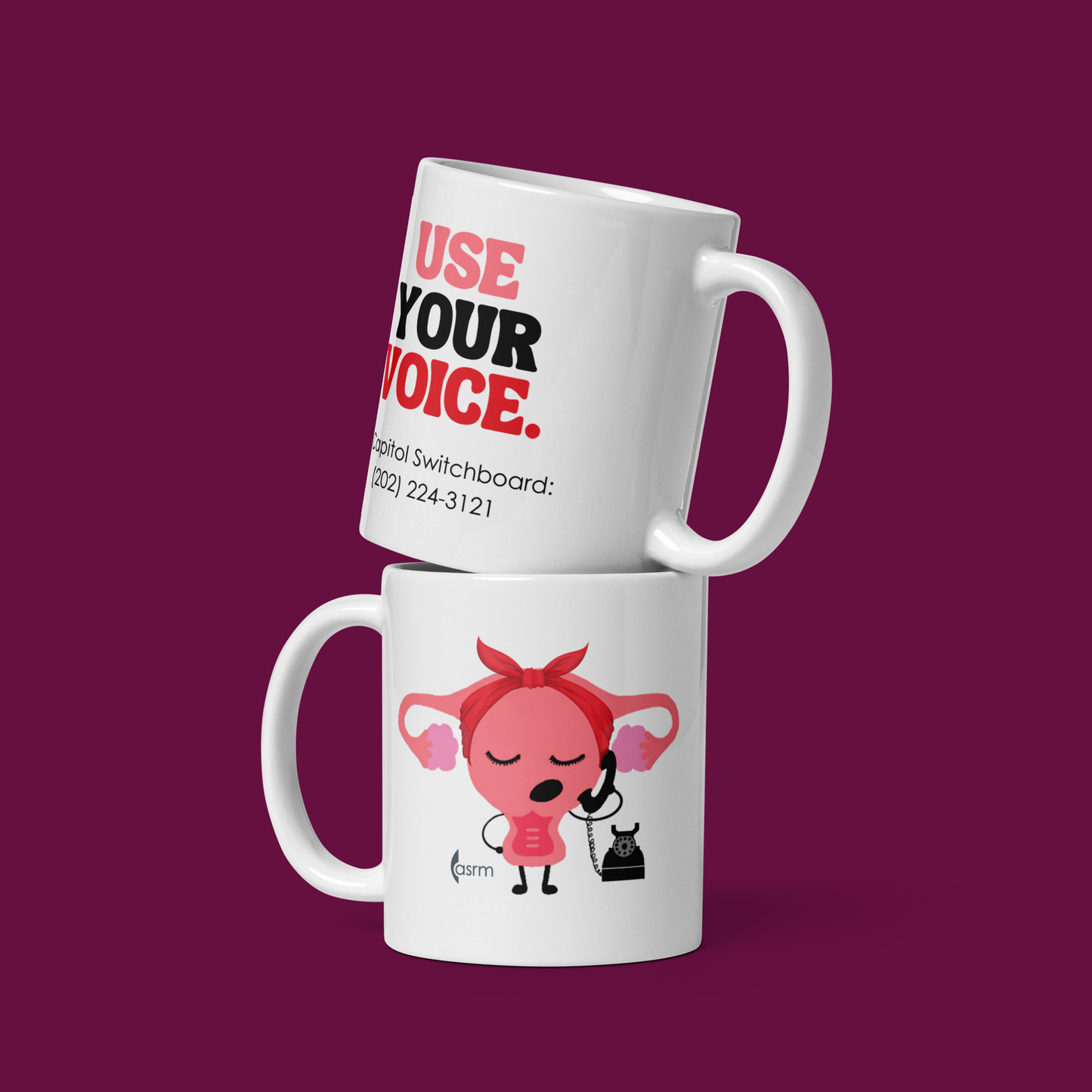 "Use Your Voice" mug