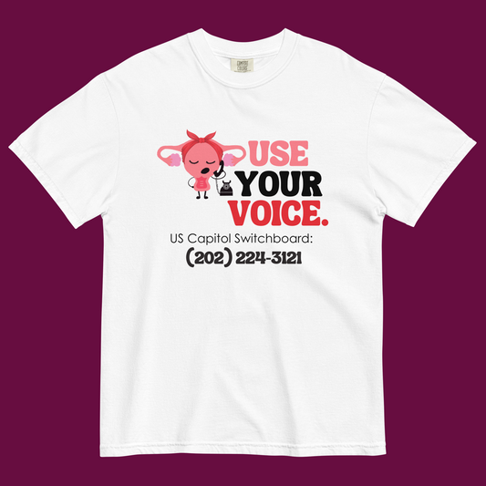 "Use Your Voice" Reproductive Rights Unisex T-Shirt