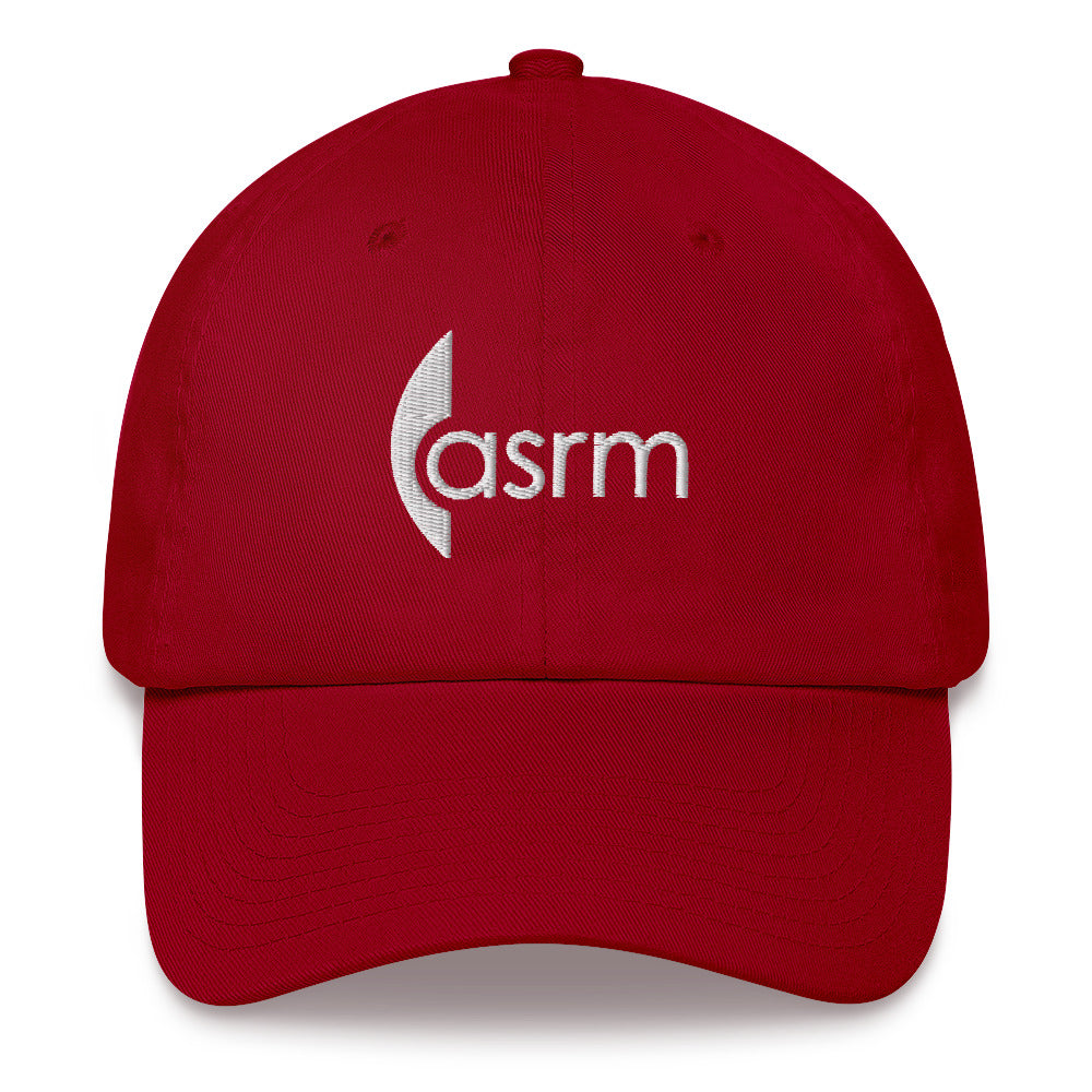 ASRM Logo Embroidered Hat  in Cranberry