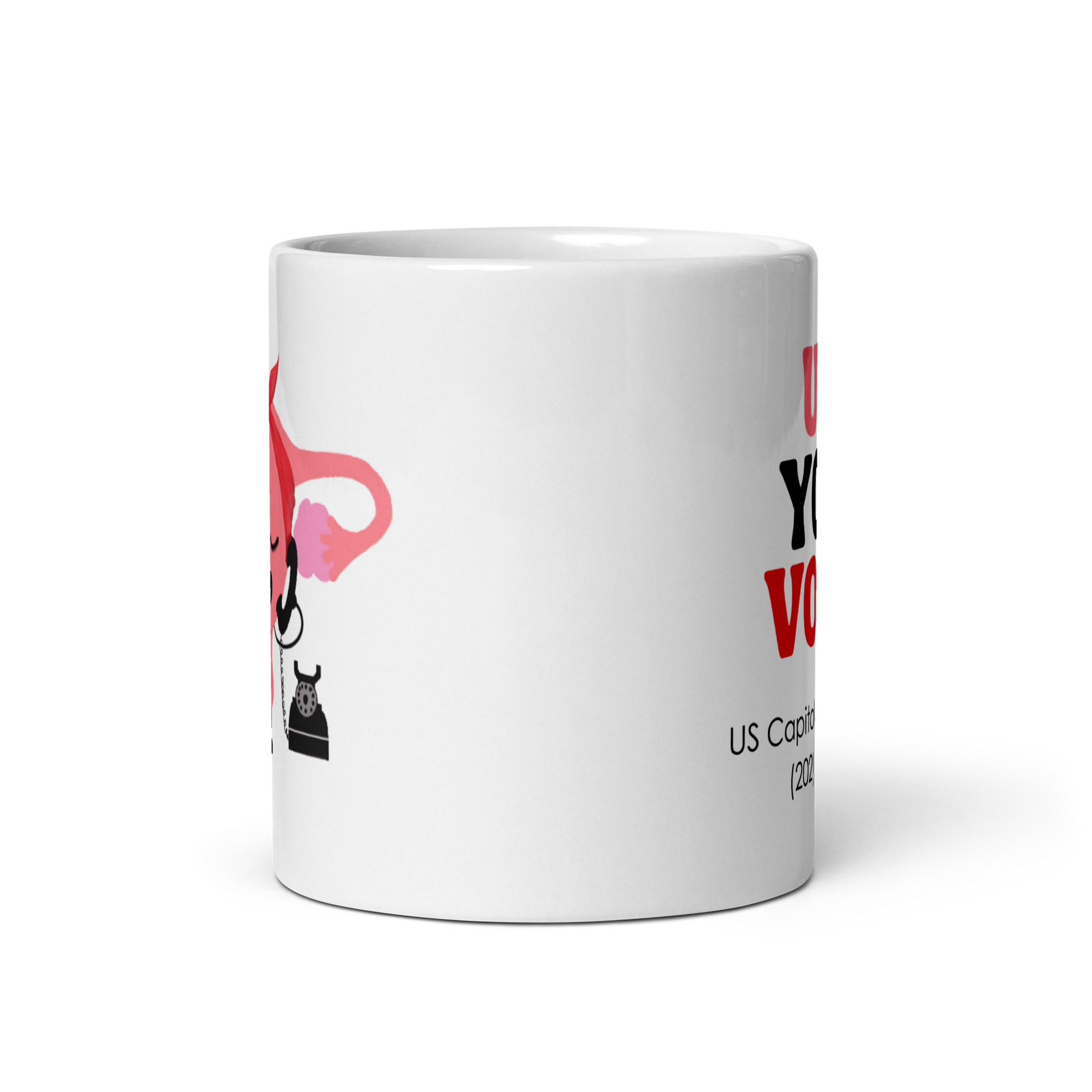 "Use Your Voice" mug