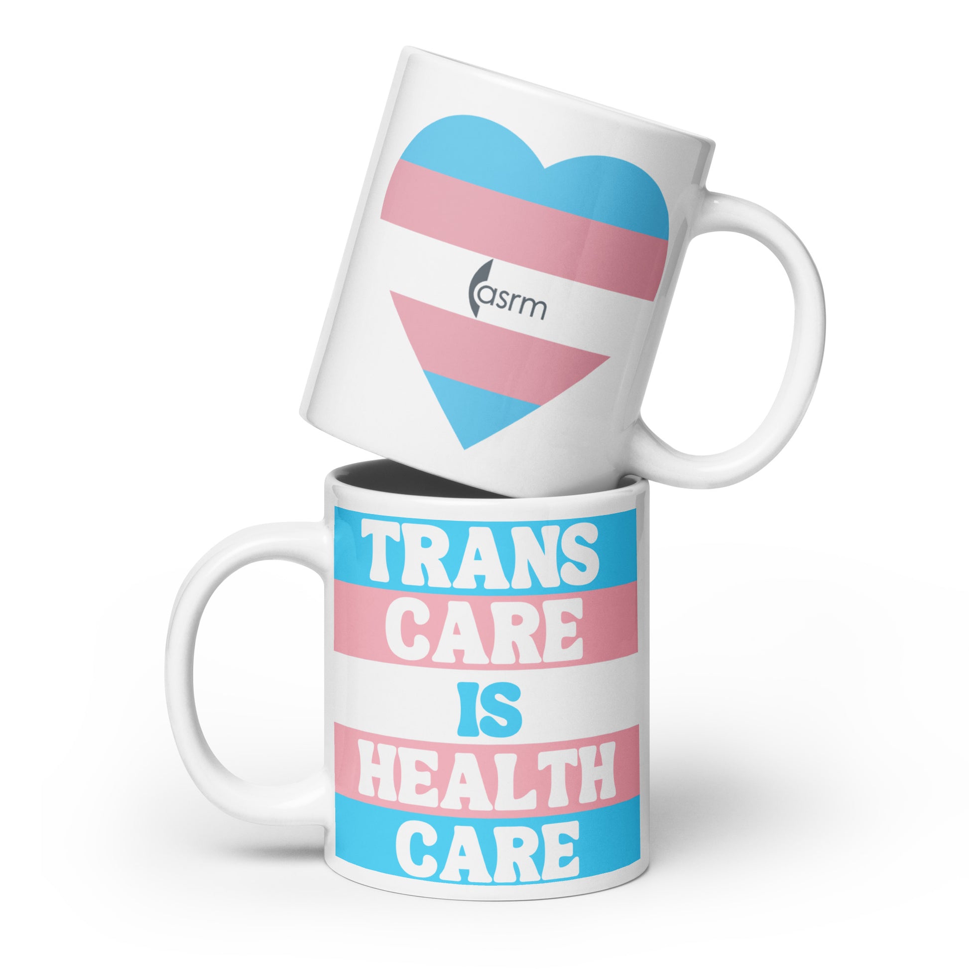 Trans Care is Health Care White Glossy Mug 20 oz